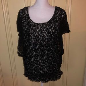 black lace blouse